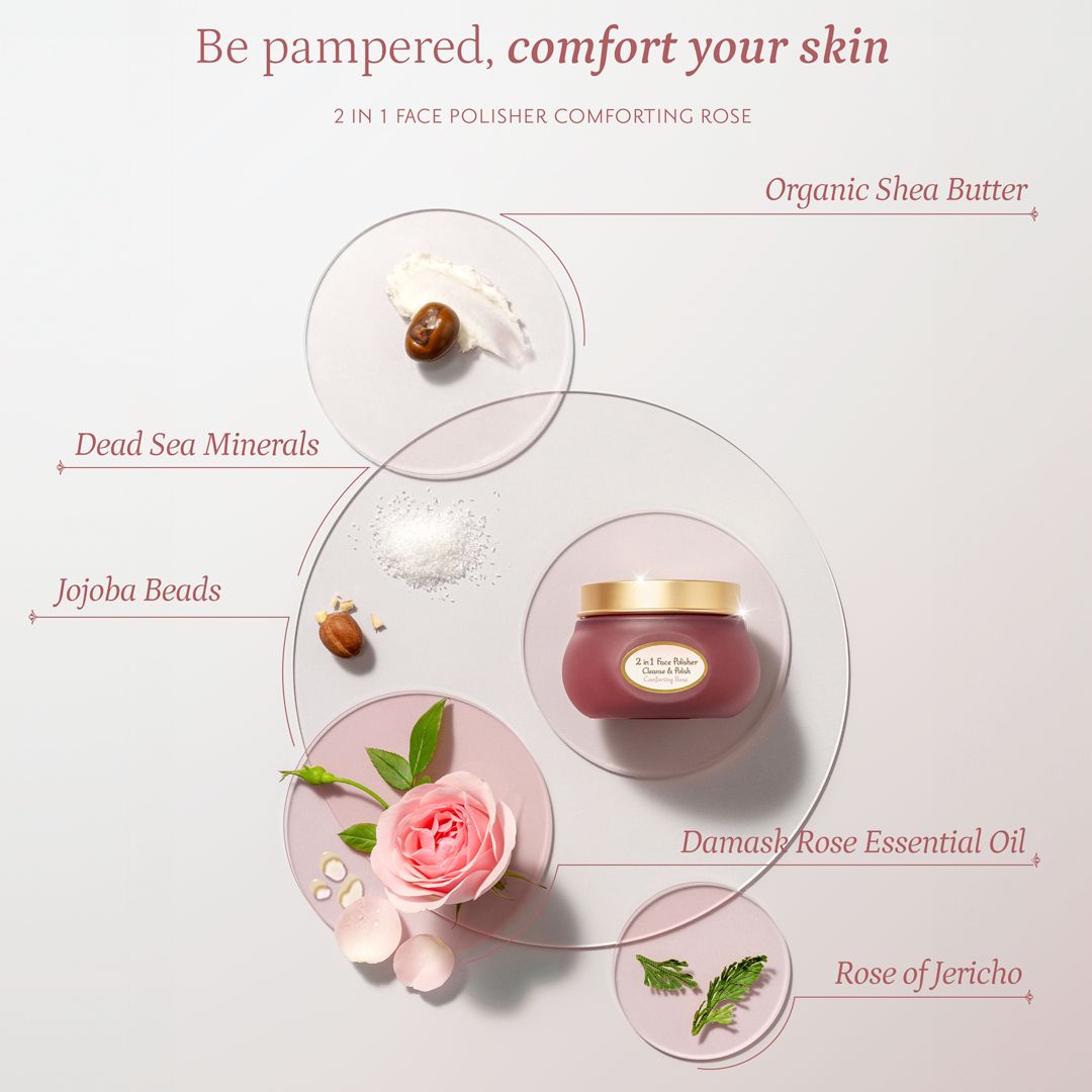 2 in 1 Face Polisher Comforting Rose (60ml)