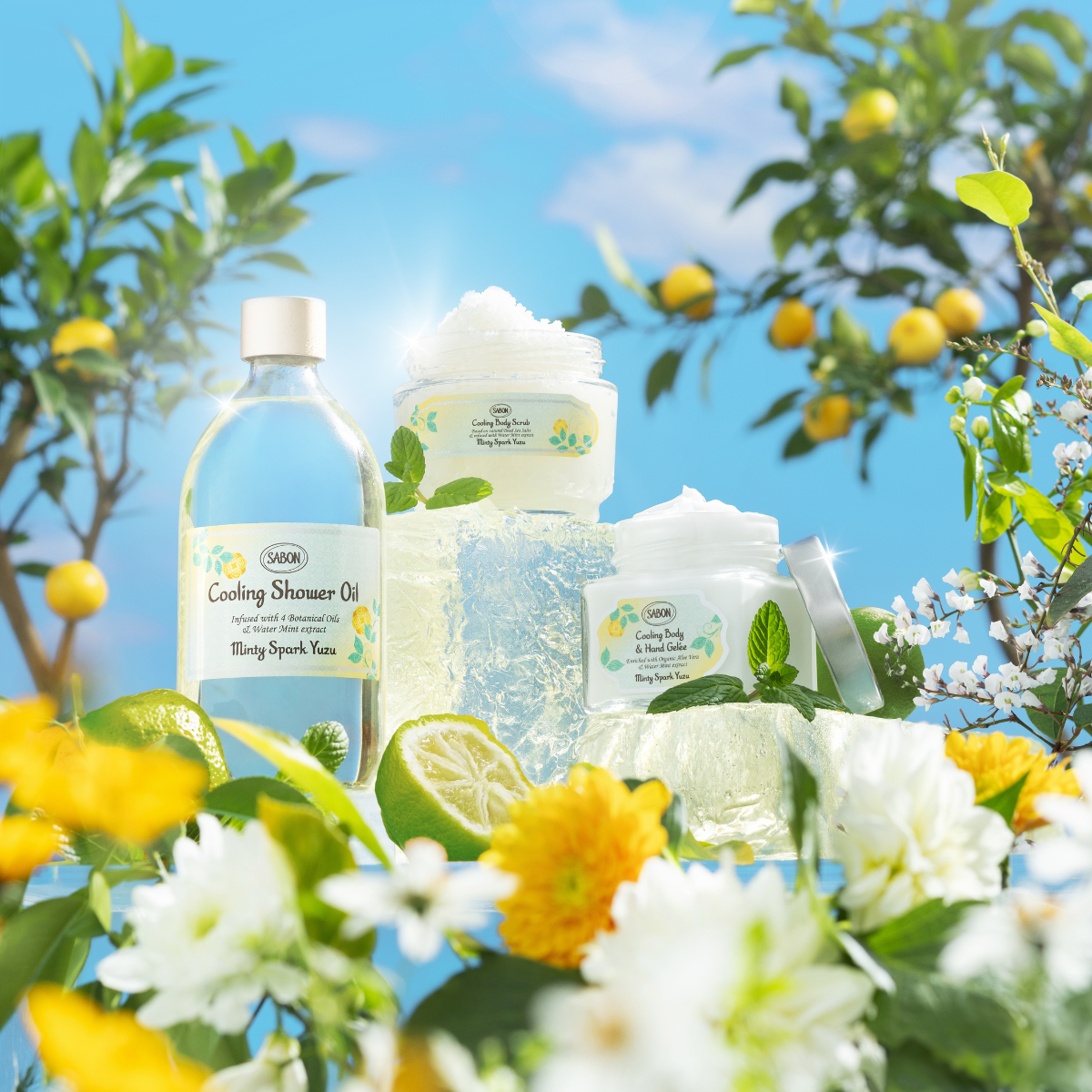 Mini Cooling Shower Oil Minty Spark Yuzu (100ml)