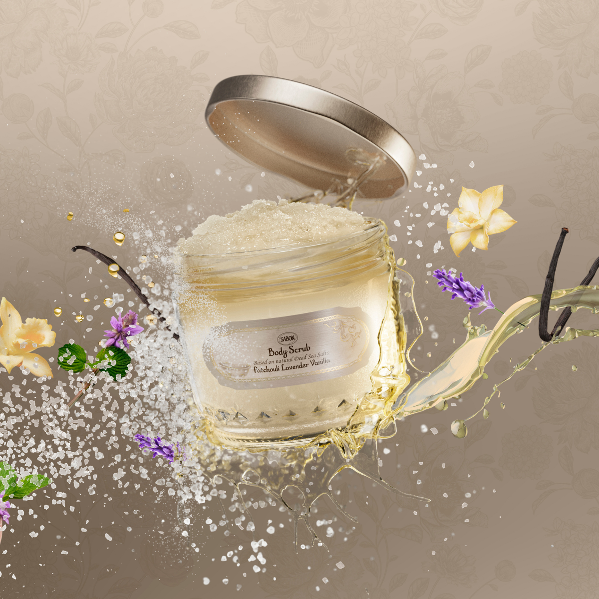 Scrub Badan Vanila Lavender Patchouli (60g)