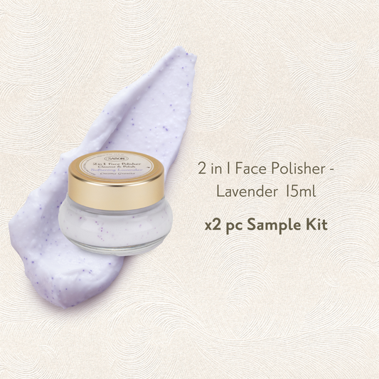 Trial Kit - 2 in 1 Face Polisher Softening Lavender