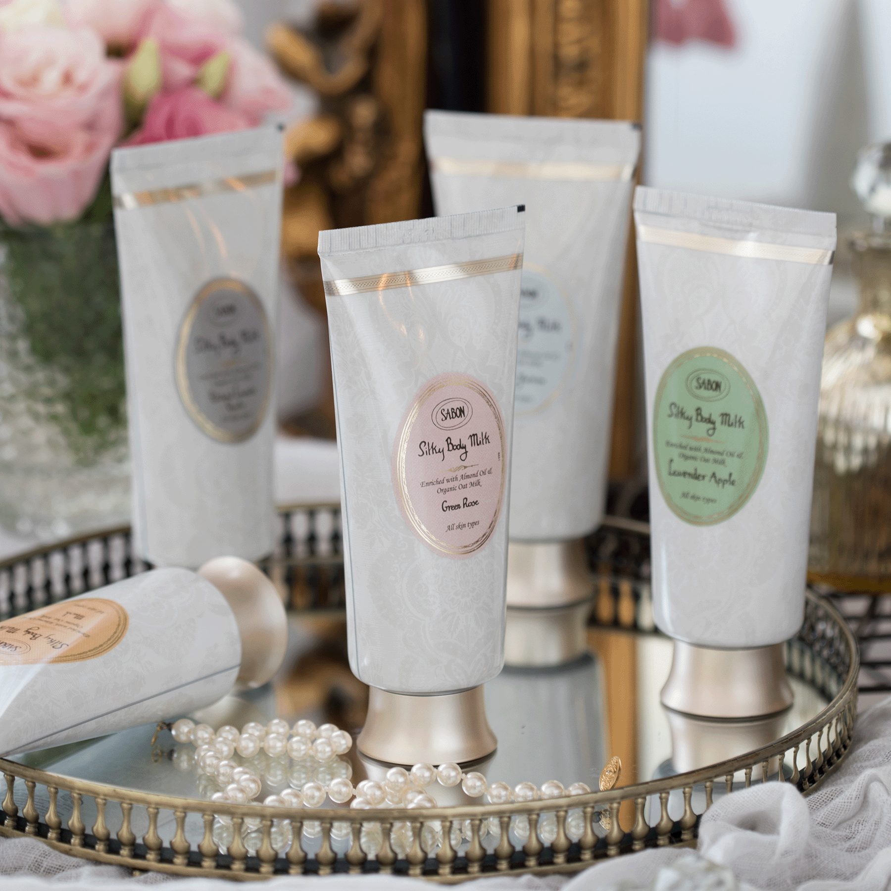 SABON Lavender Apple Silky Body Milk Tube (200ml)