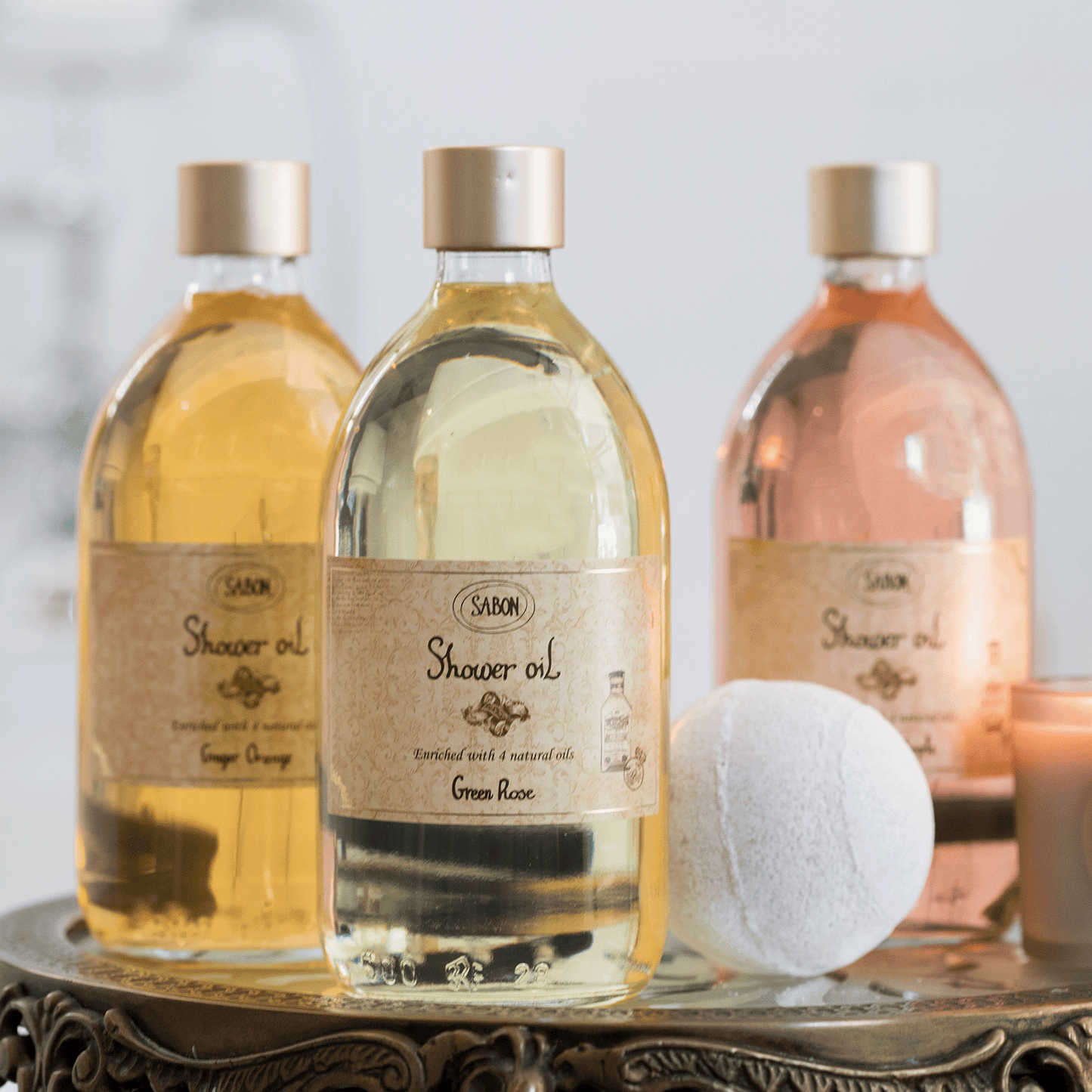 Sabon Green Rose Shower Oil (500ml)