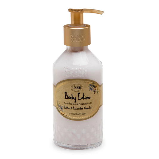 Sabon Patchouli Lavender Vanilla Body Lotion Bottle (200ml)