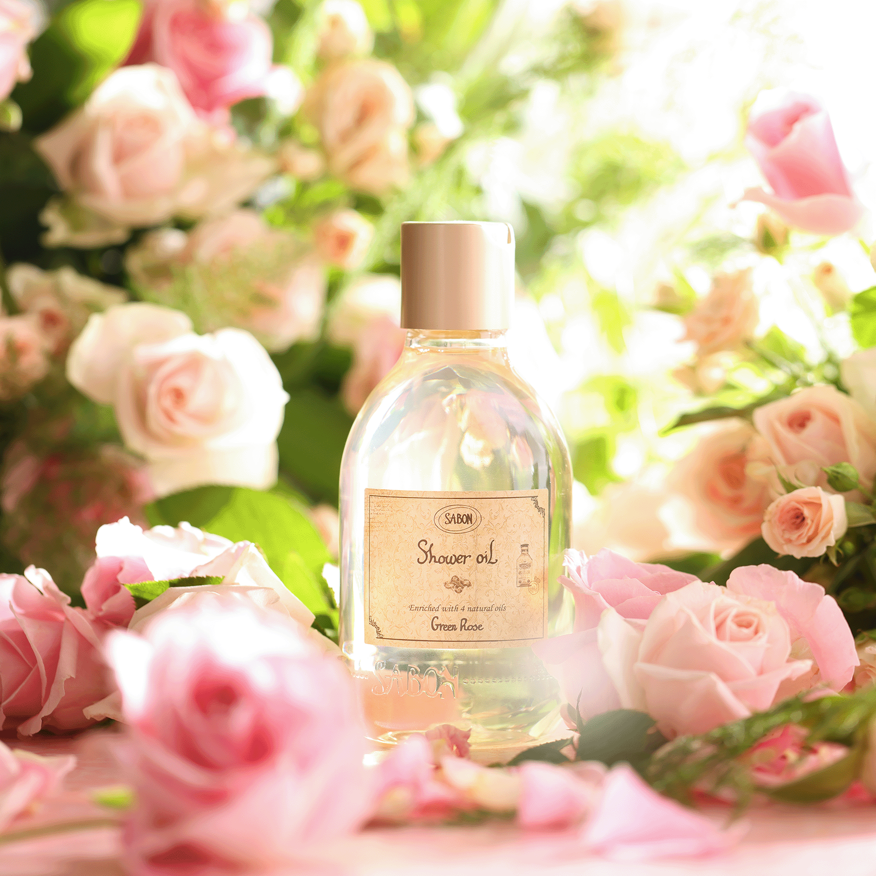 Sabon Green Rose Shower Oil (300ml)