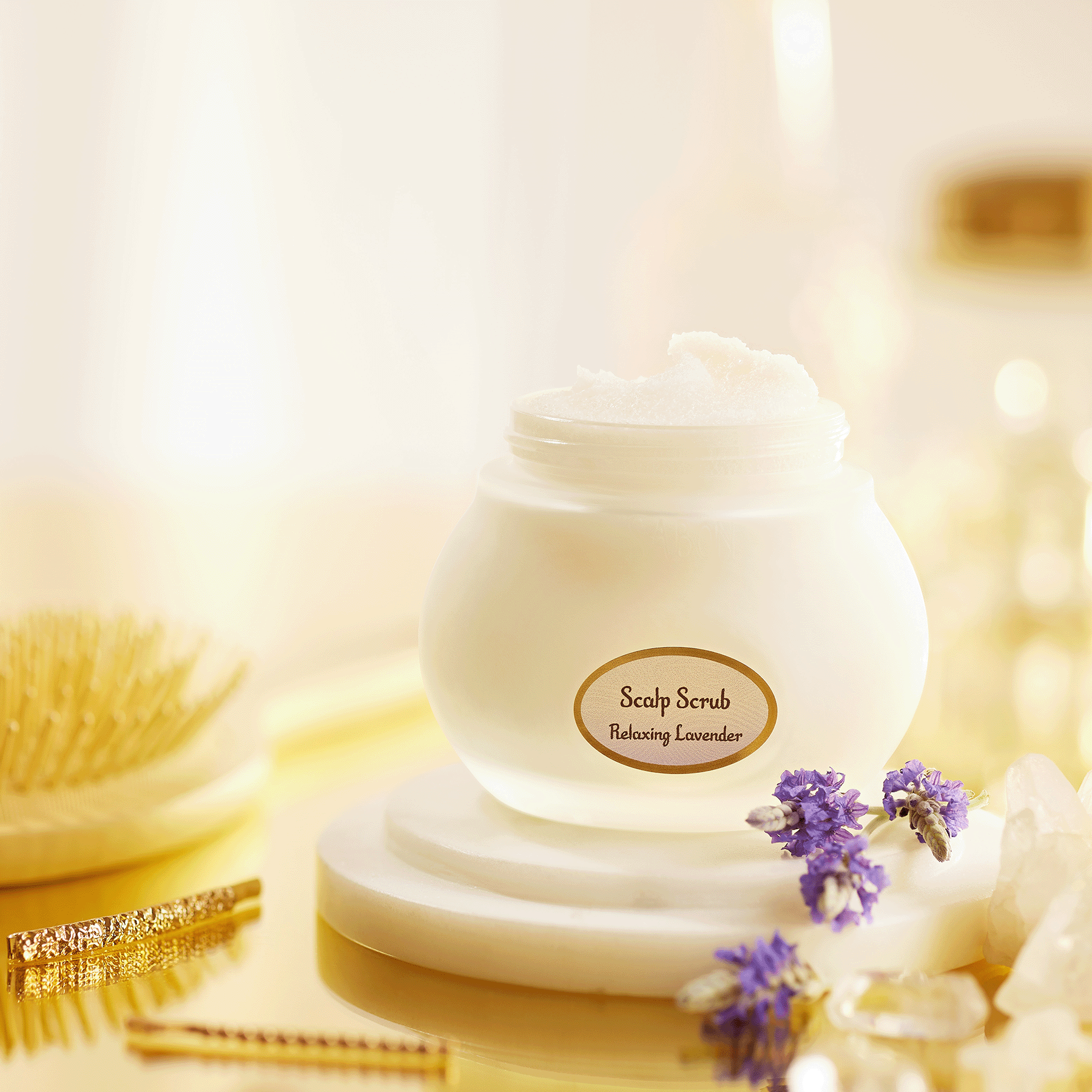 Relaxing Lavender Hair Scalp Scrub - 300g