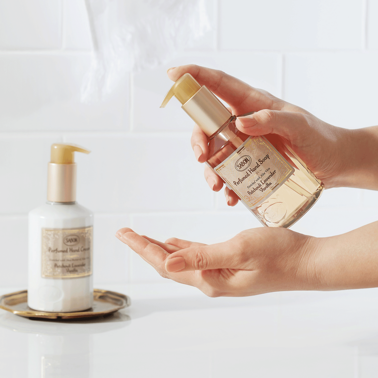 SABON Patchouli Lavender Vanilla Hand Soap Bottle (200ml)