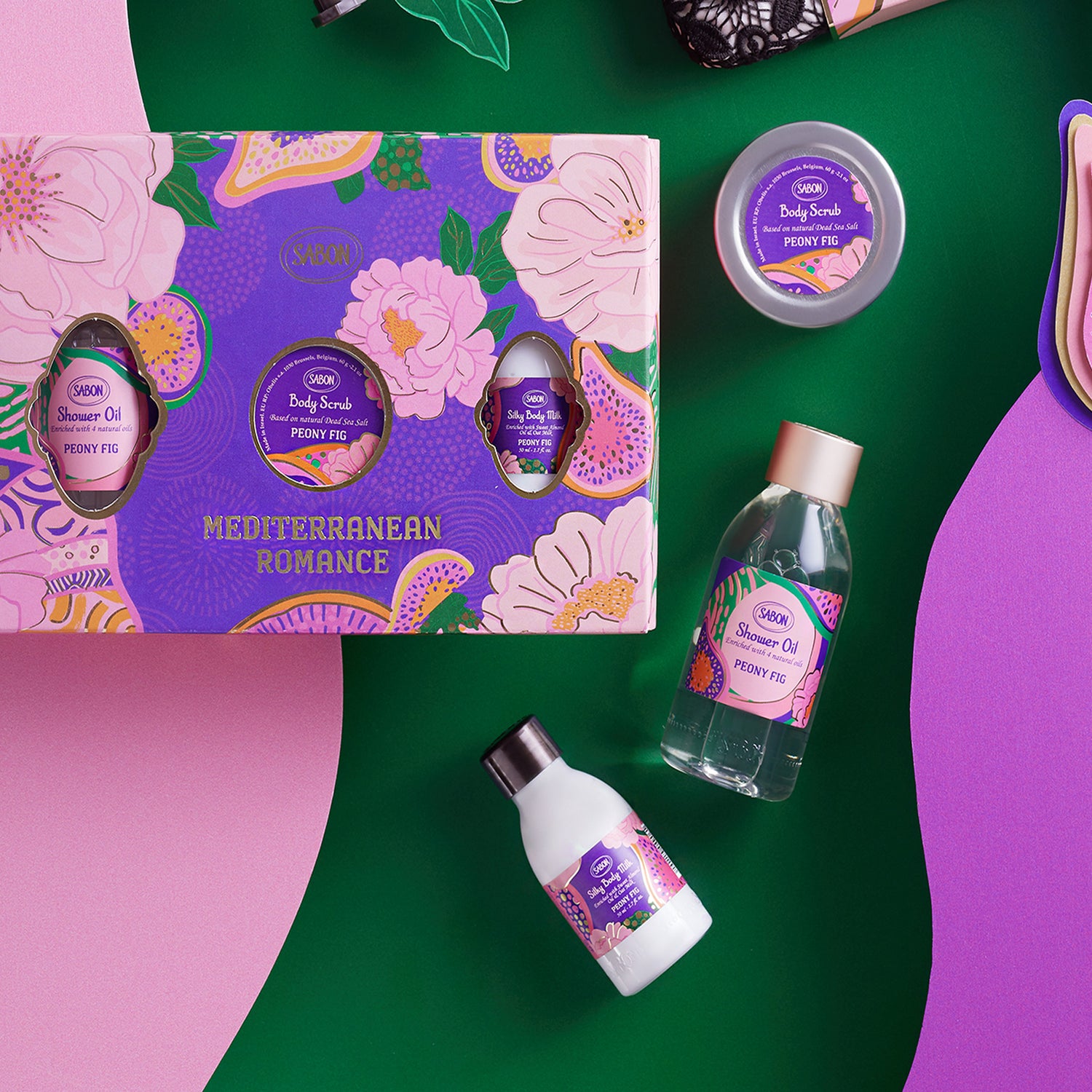 SABON Peony Fig Mediterranean Romance Kit