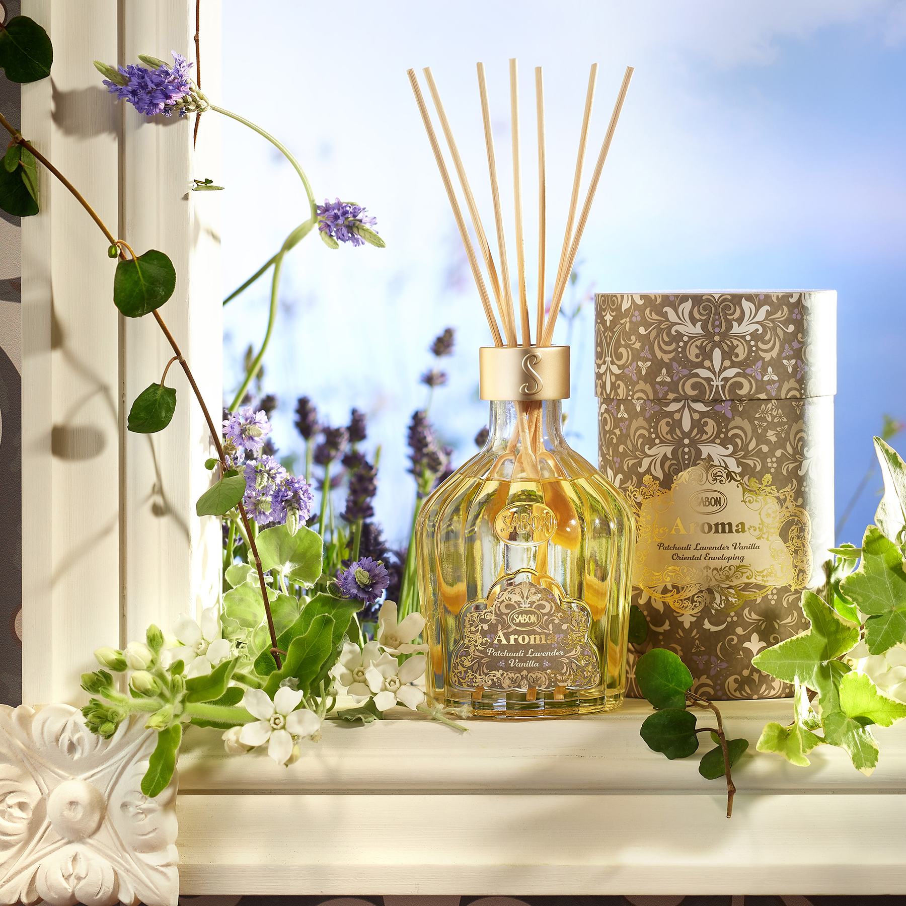 SABON Room Aroma Diffuser Patchouli Lavender Vanilla - 245ml