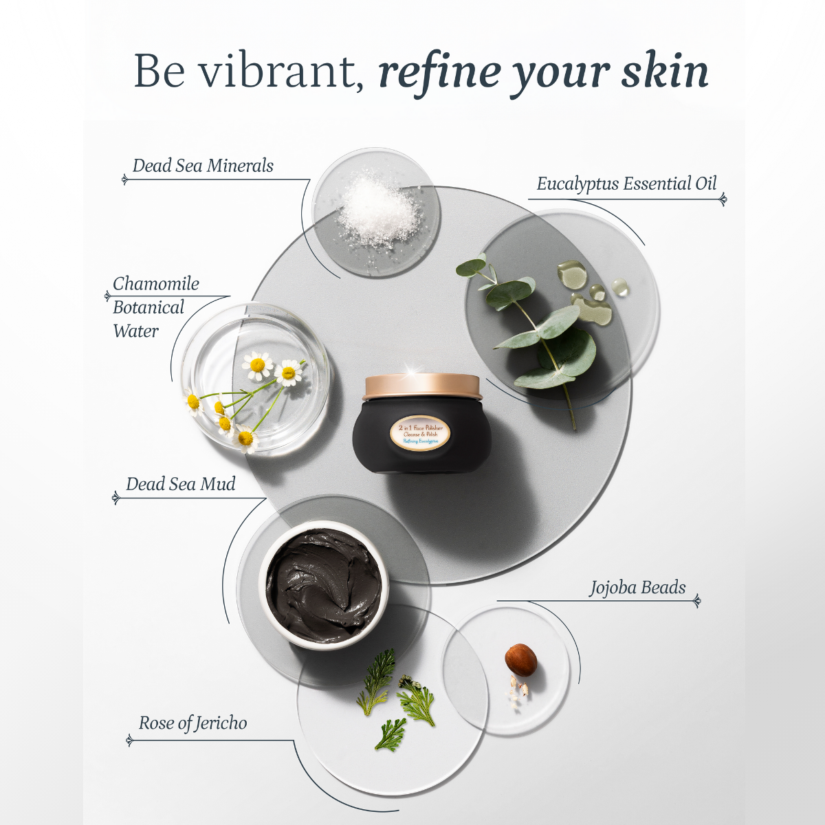 2 in 1 Face Polisher Refining Eucalyptus