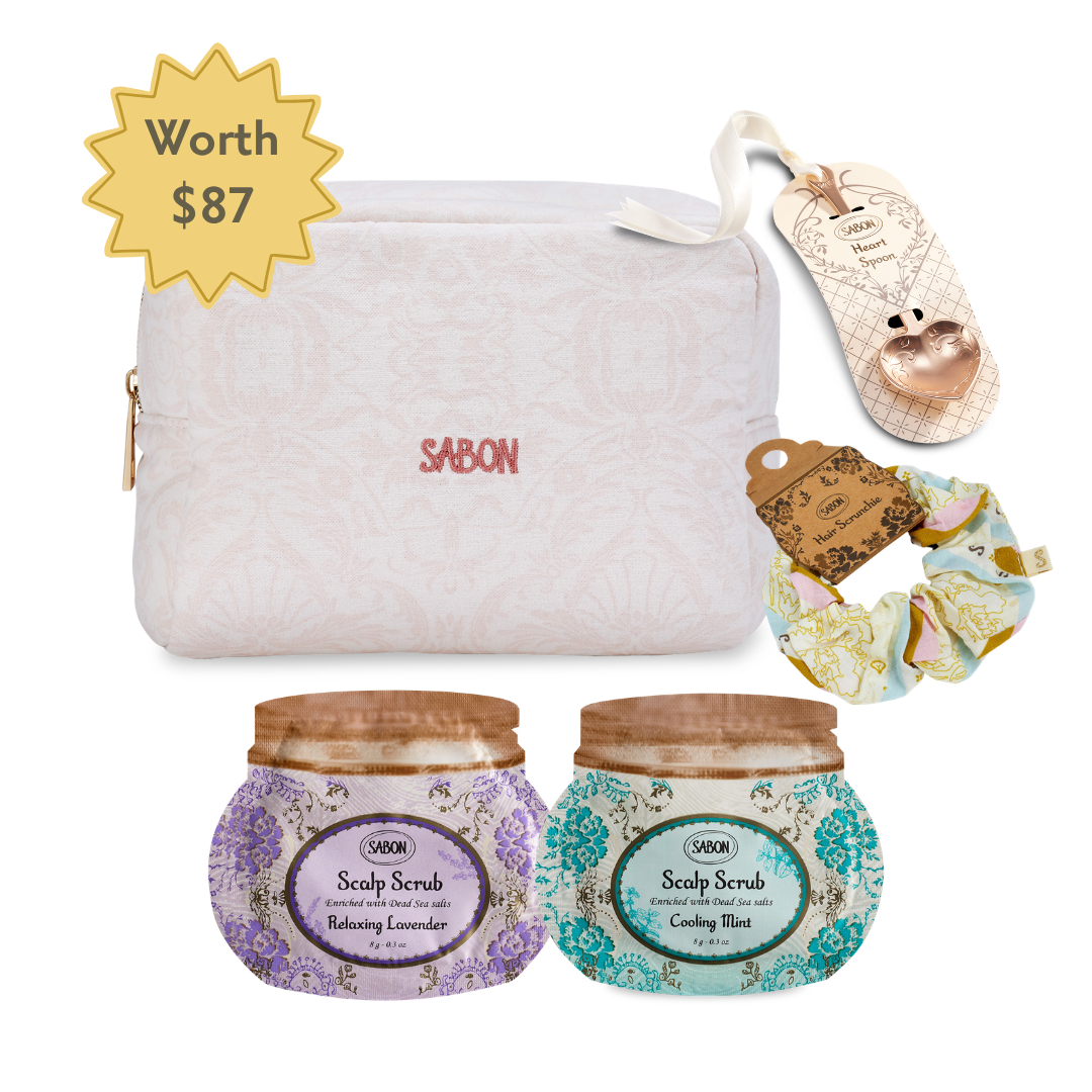 Sample Kit - Scalp Scrub Duo Pink Pouch Set