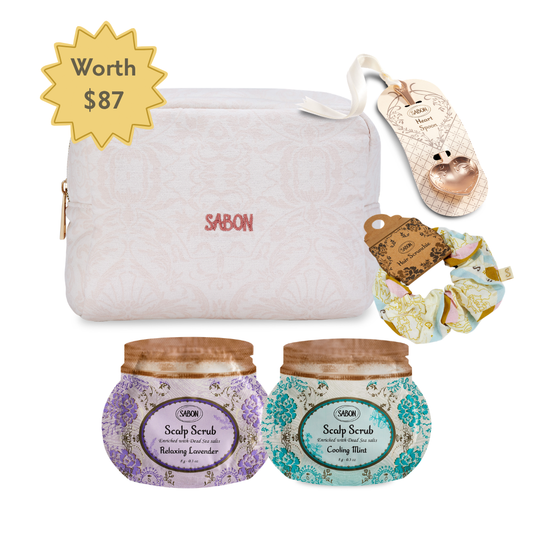 Sample Kit - Scalp Scrub Duo Pink Pouch Set