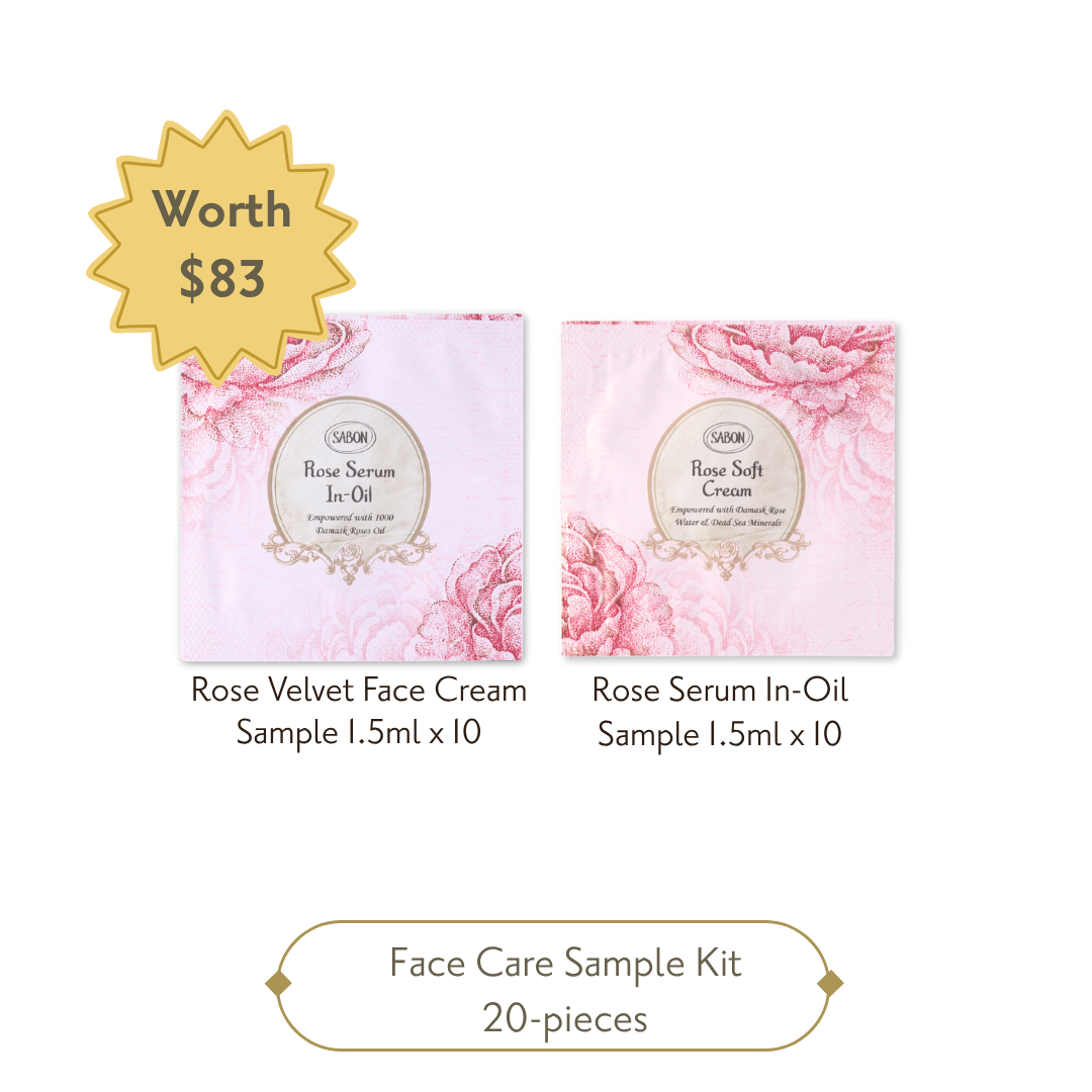 Kit Contoh Penjagaan Muka SABON ( 15ml x 20 keping) [Untuk Jualan Contoh Lazada]
