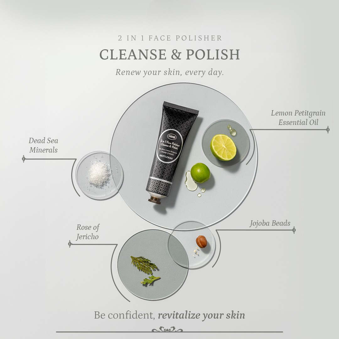 2 in 1 Face Polisher Gentleman 125ml