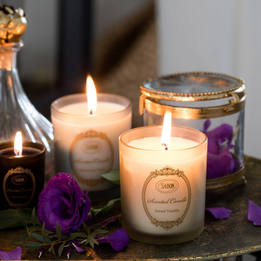 Sweet Vanilla Candle Glass