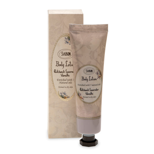 Sabon Patchouli Lavender Vanilla Body Lotion Tube (50ml)