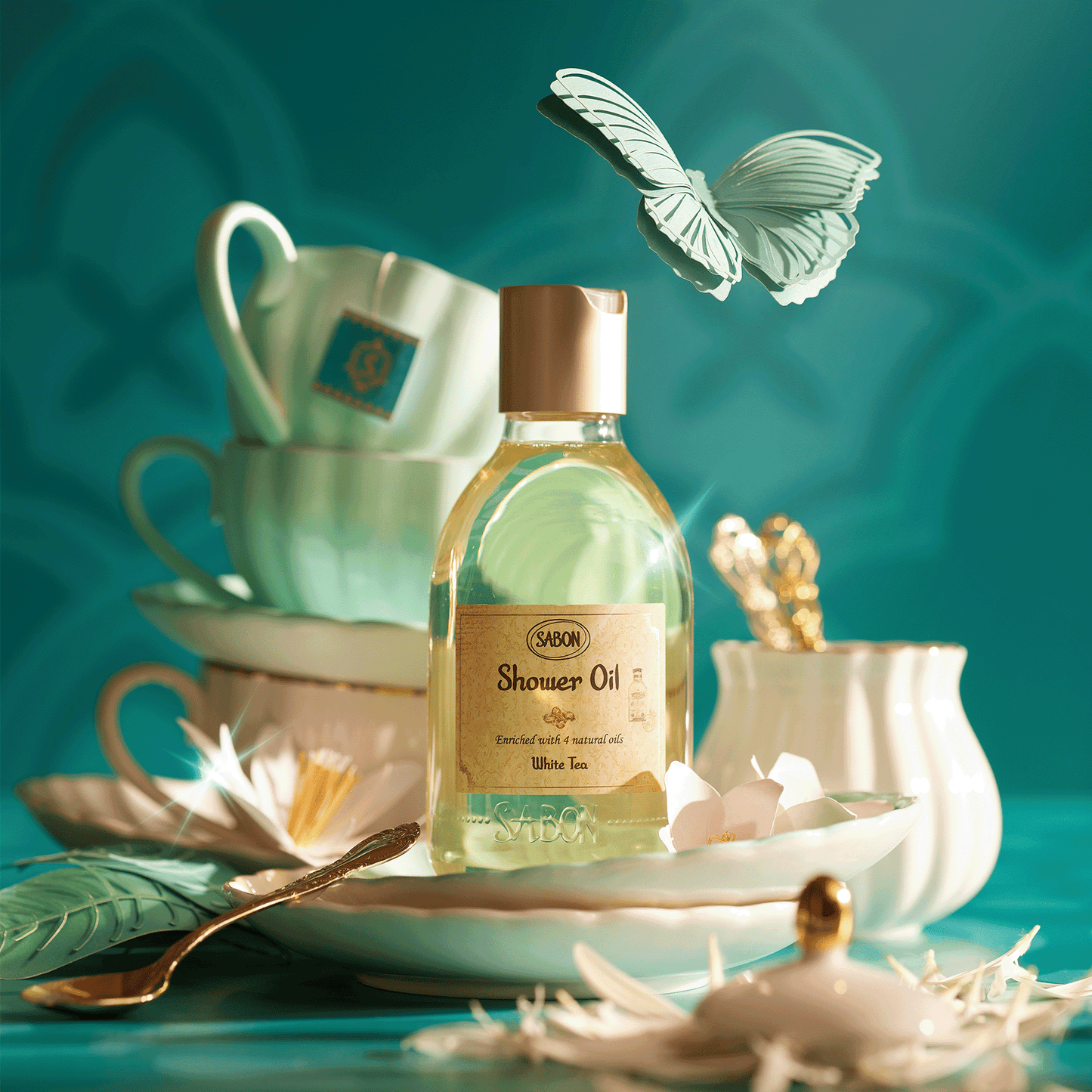 Sabon White Tea Shower Oil (100ml)