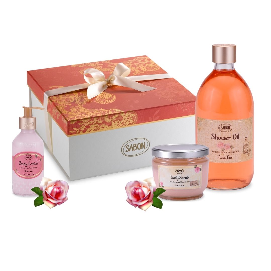 Sabon Rose Tea Bath & Body Care Gift Set