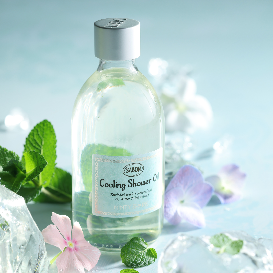 Sabon Minty Spark Cooling Shower Oil (300ml)